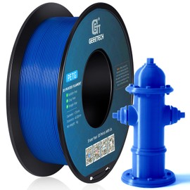 Geeetech PETG Filament 1.75mm, Upgrade Stronger Toughness Printing Consumables, Diameter Tolerance +/- 0.03 mm, 1 KG (2.2 LBS) Spool Fit Most FDM 3D Printer, Blue