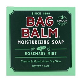 Bag Balm Bar Soap, Mega Moisturizing, Rosemary Mint, 3.9oz Per Bar (4 Pack)