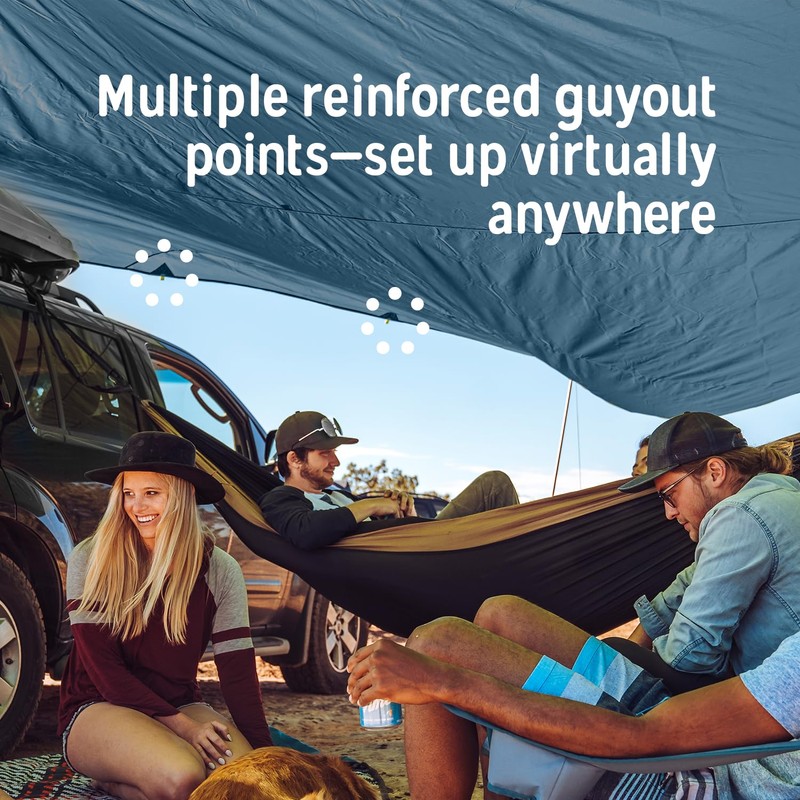 Kelty Noah’s Tarp Sun Shelter and Multi-Use Awning Rainfly, Portable