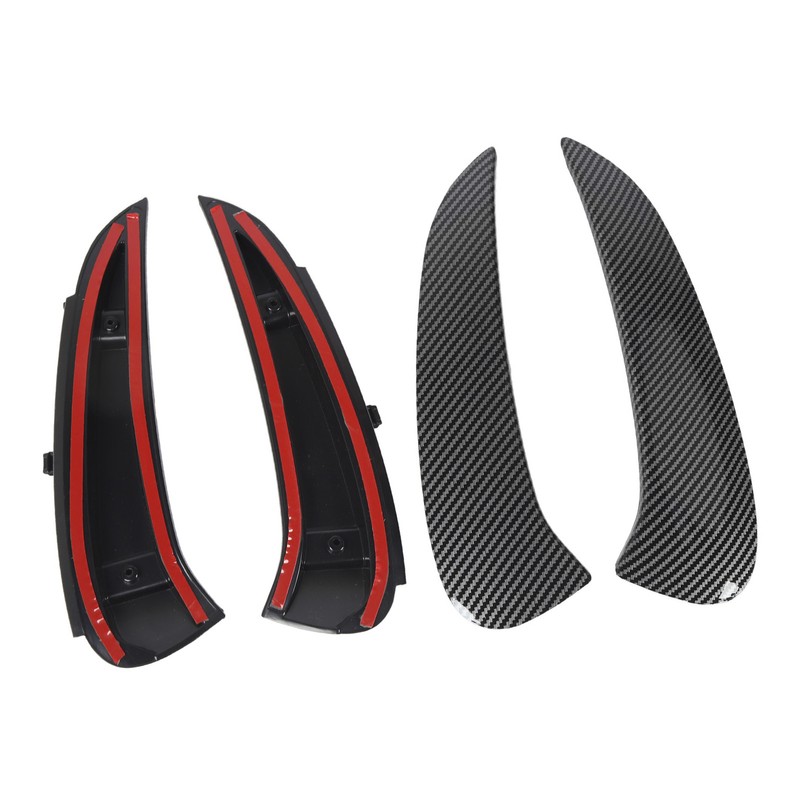 Pair of Rear Bumper Side Vent Spoiler Trim Left Right