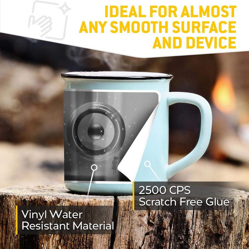 Rectangle Stickers(Set of 2) 7.5cm BW - Futuristic Girl Goals