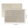 2Pcs Dish Drying Mat Set, 50x30cm Absorbent Sink Drainer &