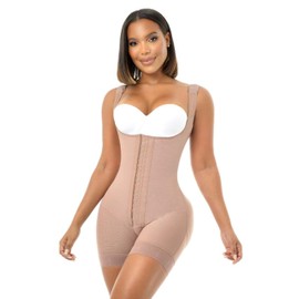 Melibelt 2019 Fajas Colombianas Reductoras Y Moldeadoras Compression Garment Short Shapewear For Women Postpartum (Medium, Mocca)