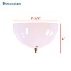 Aspen Creative 28004-15-2, Clip-on Dome Shade in White Finish with