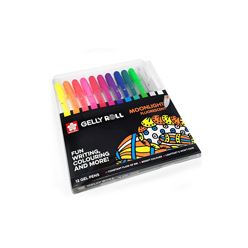 SAKURA Gelly Roll Moonlight Fluorescent Gel Pens – Wallet of