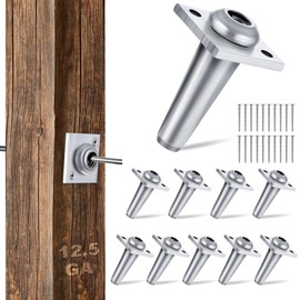 Lanties 10 Pcs Anchor Wire Vise with Screws Grape Trellis Anchor Vise for Tightening 12-13 Gauge Wire to Build Trellises, Vineyards, Fences and Arbors