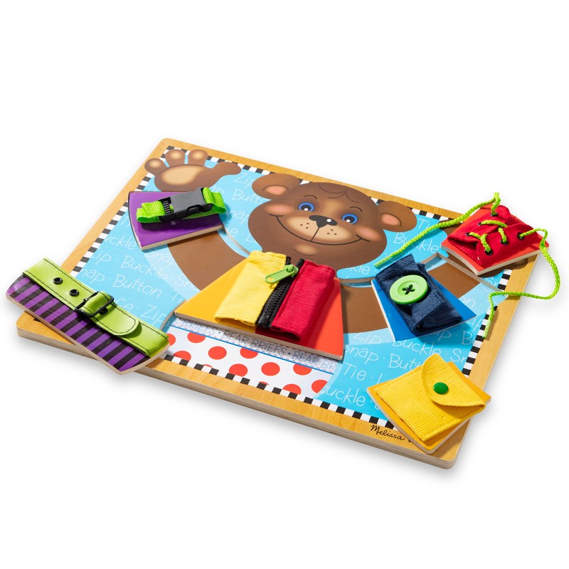 Melissa & Doug Basic Skills Puzzle Board - Wooden Educational