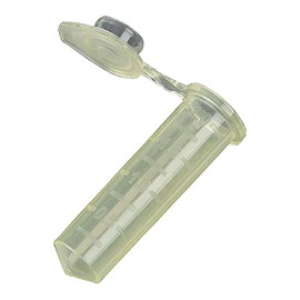 Globe Scientific 111564Y Polypropylene Graduated Micro centrifuge Tube with Snap Cap, 1.5ml Capacity, Yellow, Rnase/Dnase and Pryogen Free Certified, Pack of 500