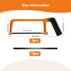 Professional Small Hacksaw, 2 Pcs Heavy Duty Mini Hacksaw, Cutting