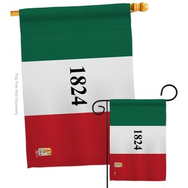 Americana Home & Garden S140702-P3 Alamo Historic Impressions Decorative Vertical House 28" X 40" 13" 18.5" Flags Set Printed in USA