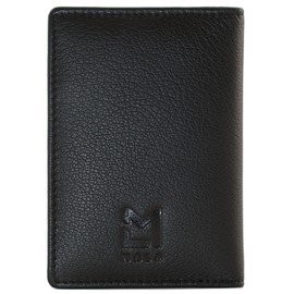 Mala Leather Poppy Collection RFID Blocking Leather Card Holder 614_25, black, rfid wallet