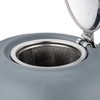 Küchenprofi London Ceramic Teapot with Stainless Steel Infuser, Gray, 8