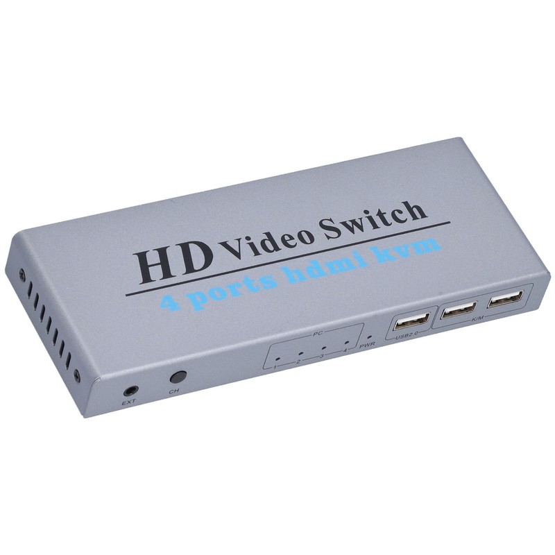 KVM Switch 4 Input 1 Output 4 Port HighDefinition Multimedia