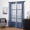 Lavyhuno Sheer Curtains 84 inch Length 2 Panels Set, Rod
