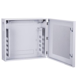 Kenuco Heavy Duty 16 Gauge Steel DVR Security Lockbox and Swing Open Top 24'' x 21'' x 7'' - (Black)