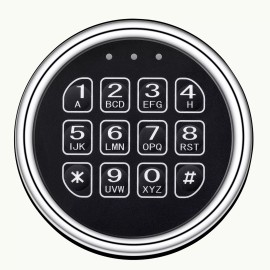 Wah Lin Parts Safe Replacement Electric Keypad Lock Set, 14 Pin Cable Solenoid & 2 Backup Keys