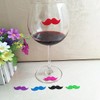 Vogast Wine Glass Markers Set of 18 Lips Beard Silicone