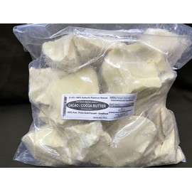 GREENandORGANIC 3Lbs RAW Cocoa Butter/Cacao BUTTER Organic Unrefined Natural 100% Pure Prime Cold Pressed Virgin Fresh