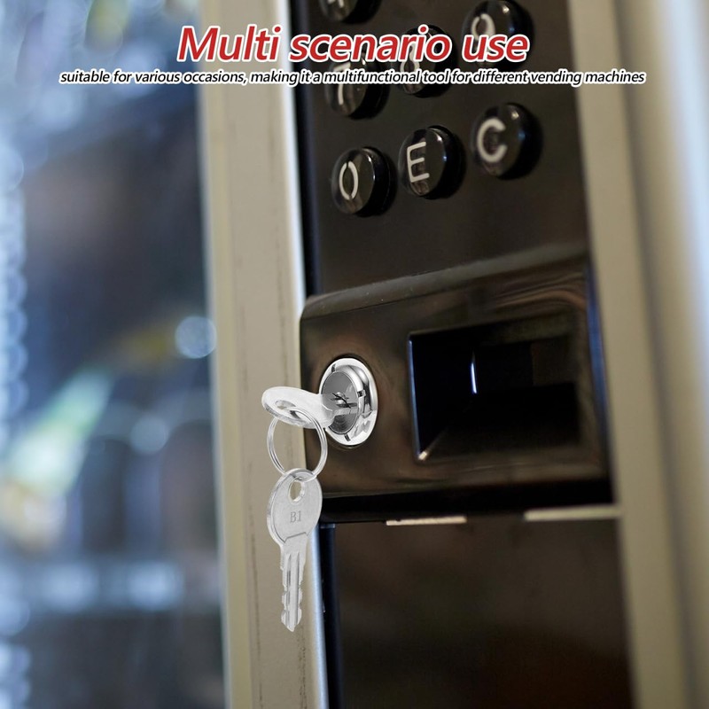 Garneck Vending Machine Lock Key Set Replacement Lock for Soda