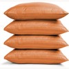 BedLooms Rust Pillow Cases 2 Pack - 100% Microfiber Envelope