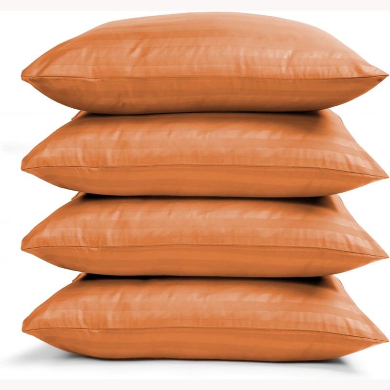 BedLooms Rust Pillow Cases 2 Pack - 100% Microfiber Envelope