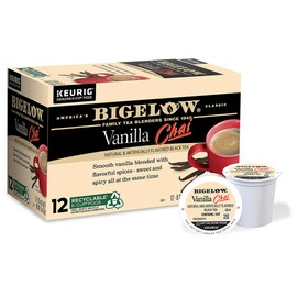 Bigelow Tea Vanilla Chai Keurig K-Cup Pods Black Tea, Caffeinated, 12 Count (Pack of 6), 72 Total K-Cup Pods