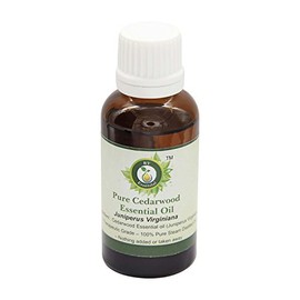 Cedarwood Essential Oil | Juniperus Virginiana | Cedarwood Oil | for Body | for Hair | Pure Cedarwood Oil | 100% Pure Natural | Steam Distilled | Therapeutic Grade | 15ml | 0.507oz by R V Essential