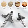 Yueqing Zhongji 6pcs Roundover Router Bits Set 1/4 Shank with