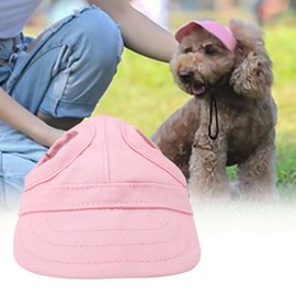 Pet Dog Cat Baseball Cap, Adjustable Stripe Outdoor Sunbonnet Essential Summer Travel Sport Hat for Pets (pet hat powder)