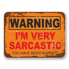 2 x 10cm Sarcastic Warning Vinyl Sticker Mechanic Dad Brother Laptop #6565 (10cm Wide x 7.5cm Tall)