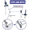 Compass Set Geometry Set, Stainless Steel Compass Drawing Tool, Compass