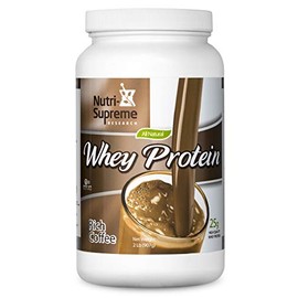 NUTRI-Supreme Whey Protein Powder Coffee Flavor Dairy Cholov Yisroel 2 Pound