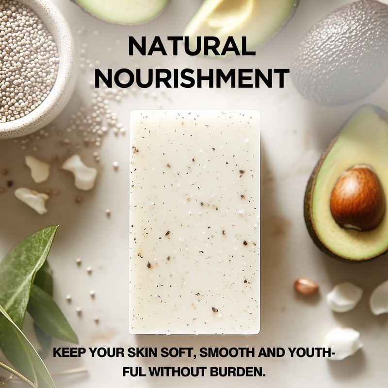 Princess Belle Glutathione Soap, Natural Exfoliating Bar Soap for Dirt,