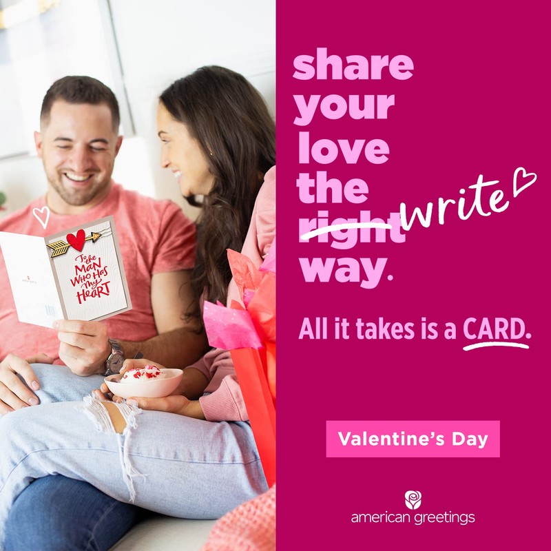 American Greetings Romantic Valentine's Day Card for Wife or Husband