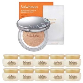 Sulwhasoo Perfecting Cushion 15g x 2 (Main Product + Refill) + Firming Nourishing Cream 5ml x 12 / 설화수 퍼펙팅 쿠션 15g x 2 (본품+리필) + 탄력영양크림 5ml 12개