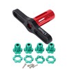 4 Set 17mm Hex Nuts Splined Wheel Hubs with Removal