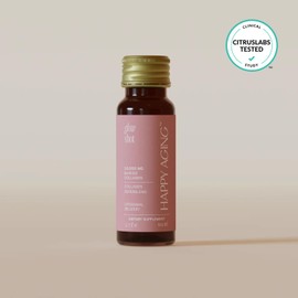 Happy Aging Glow Shot – 10,000mg Liquid Marine Collagen – Liposomal Absorption for Women – Hydrates & Firms Skin, Strengthens Nails – Ready-to-Drink, No Mixing Needed, Non-GMO, 10 Shots