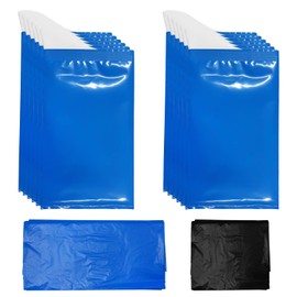 MUEEAD 12 pieces of urine bags, with a black shame bag, special emergency items for travel, portable emergency urine bags, unisex mobile portable toilets, special vomiting bags for station wagons