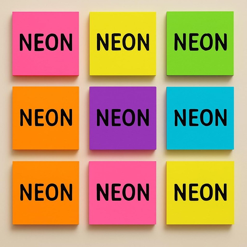 NextWell Premium Quality Bright Colour Self-Stick Notes, |12 Pack, 3x3