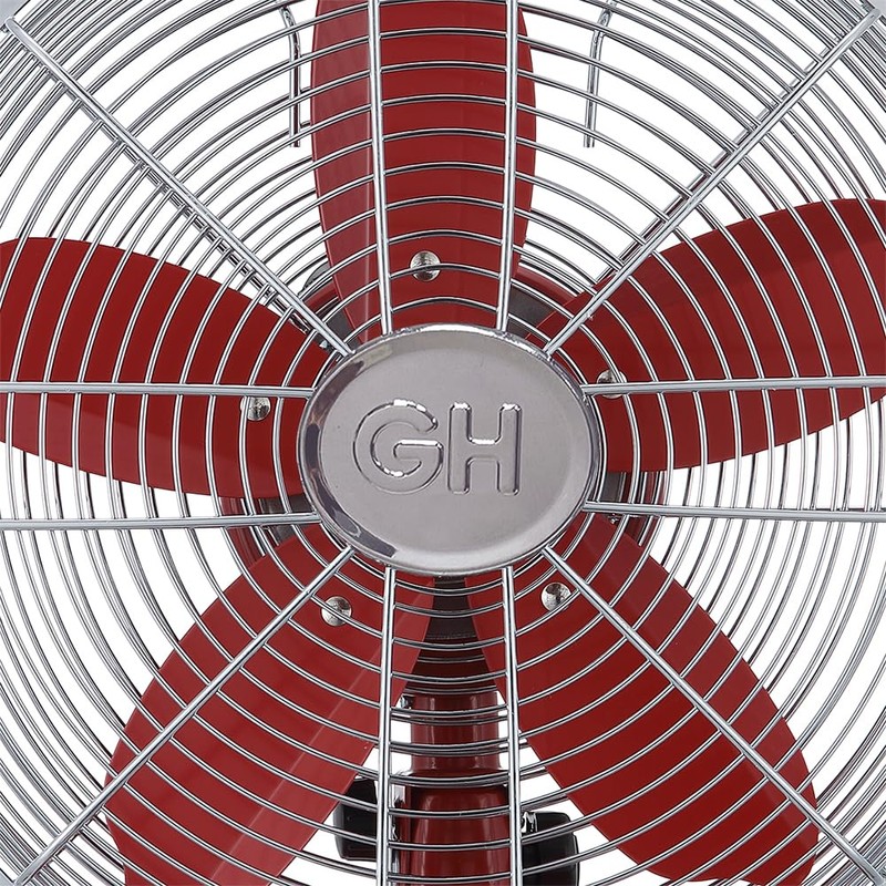 Good Housekeeping Retro 12" All-Metal Table Fan (92611) with 3