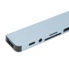 8 In 1 USB C Hub Aluminium Alloy with 1