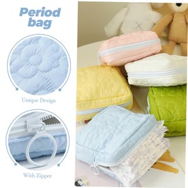 KOMBIUDA 4pcs Tampon Pouch Sanitary Napkin Bag Toiletry Organizer Bag for Women Travel