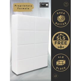 Craft & Nature 4 LB SLS-Free SLES-Free Unscented Shea Butter Moisturizing Glycerin Melt And Pour Soap Base for Soap Making