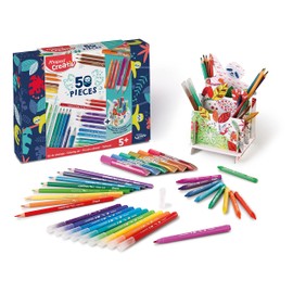 Maped Creativ Color’Peps 50 Piece Colouring Set With Desk Tidy Fun Art Activity Kit 5+