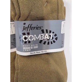 Jefferies Men's Military Uniform All Season Rib Top Crew Boot Socks 6 Pack