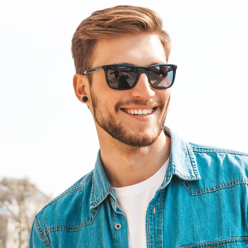 Treuheld® Lava Stone Ear Plug, 9 Sizes, Black