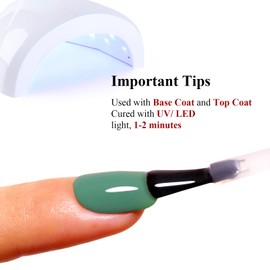 Gel Polish, 0.5 Fl Oz Olive Green Gel Nail Polish Autumn Winter Soak Off LED UV Gel Nail Polish Art Starter Manicure Salon DIY Nail Gel Polish