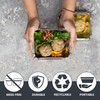 Homeshopa Aluminium Foil Trays with Lids, Disposable Tin Foil Containers,