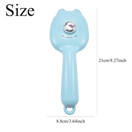 MAEELOU Self-Cleaning Dog Brush for Small Breeds - Adjustable Bristle Grooming Tool for Puppies, Yorkies, Shih Tzus, Maltipoos & Malteses (Blue)