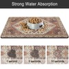 Dog Food Mat for Floors, Absorbent and Quick-Drying Pet Cat